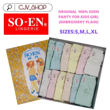 Original SOEN Panty For Kids CCP EMB (S to XL) SO-EN Underwear