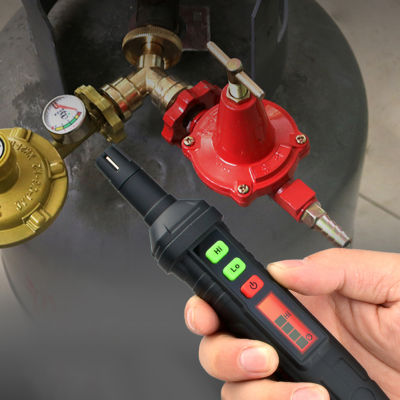 HT61 Handheld Gas Leak Detector Gas Analyzer Pen Type Mini Portable PPM Meter Combustible Flammable Natural Tester