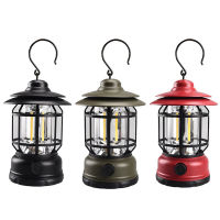 R Portable Camping Lantern Rechargeable LED Hanging Lamp Outdoor Tent Emergency Light