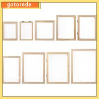 GOTORADE ของขวัญ เครื่องมือหัตถกรรม การเรียนรู้ หน้าจอทำกระดาษ กรอบแม่พิมพ์ทำกระดาษ แม่พิมพ์ตาข่ายไม้ การทำกระดาษ DIY