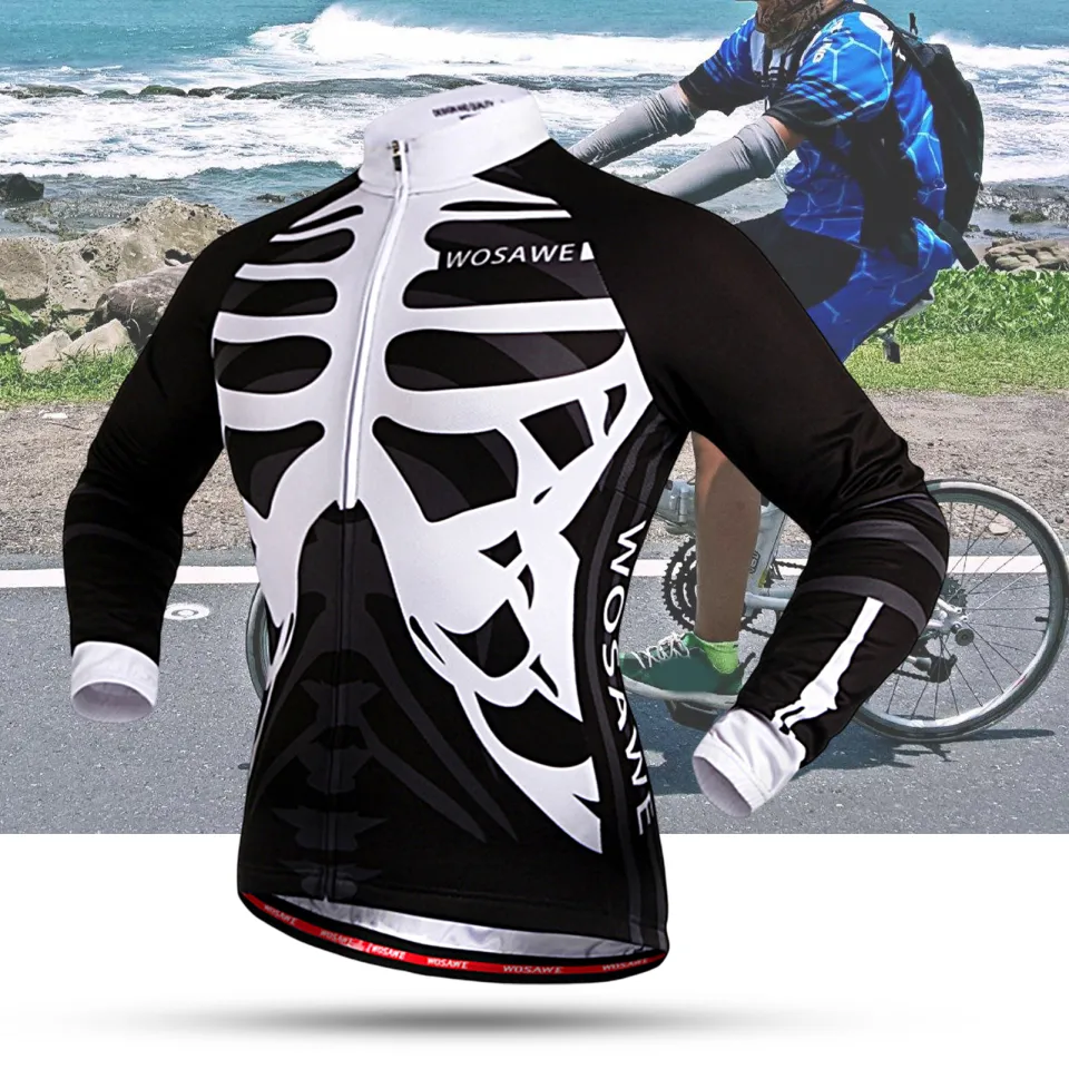 skeleton cycling jersey