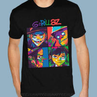 เสื้อผ้าแฟชั่นสไตล์ใหม่ Quality Gorillaz Tee Shirts T Shirts Mens Big Size Black Shirts