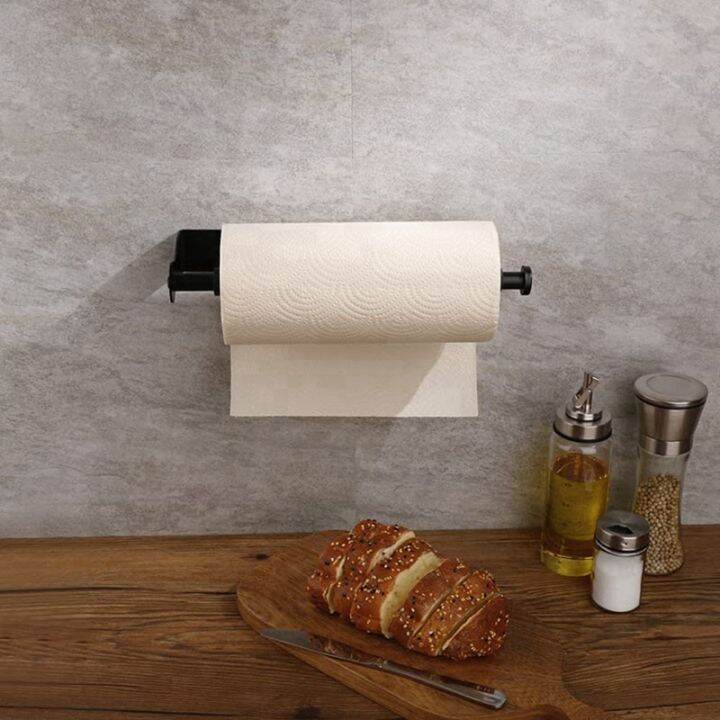 1-piece-wall-mount-paper-towel-holder-paper-towel-holder-under-cabinet-with-damping-for-kitchen-bathroom