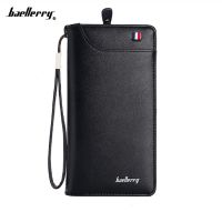 【Layor shop】 Baellerry Men Wallets Classic Long Style Card Holder Male Purse Quality Zipper Large Capacity Big Brand Luxury Wallet For Men