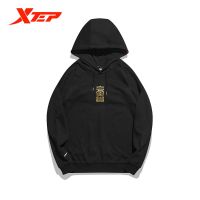 Xtep ผู้หญิงเสื้อแขนยาวเสื้อกันหนาว Casual Hooded ฤดูใบไม้ผลิหลวมกีฬา Hoodie การ์ตูนสัตว์เย็บปักถักร้อย879127920029