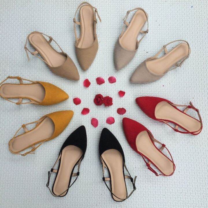 pointed half shoes