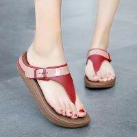 Avovi Slippers Korean Non-slip Outdoor Soft Sole Clip Toe Womens Flip Flops