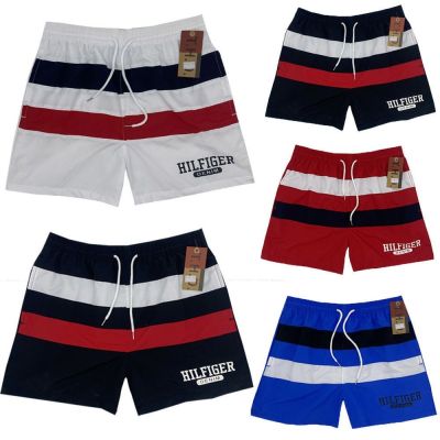 Classic summer Tommy shorts mens inner net stitching straight loose casual quick-drying shorts mens three-point beach pants