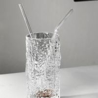 Clear Straws Drinking Straws Reusable Glass Smoothie Straight Curved Metal Milk Barware