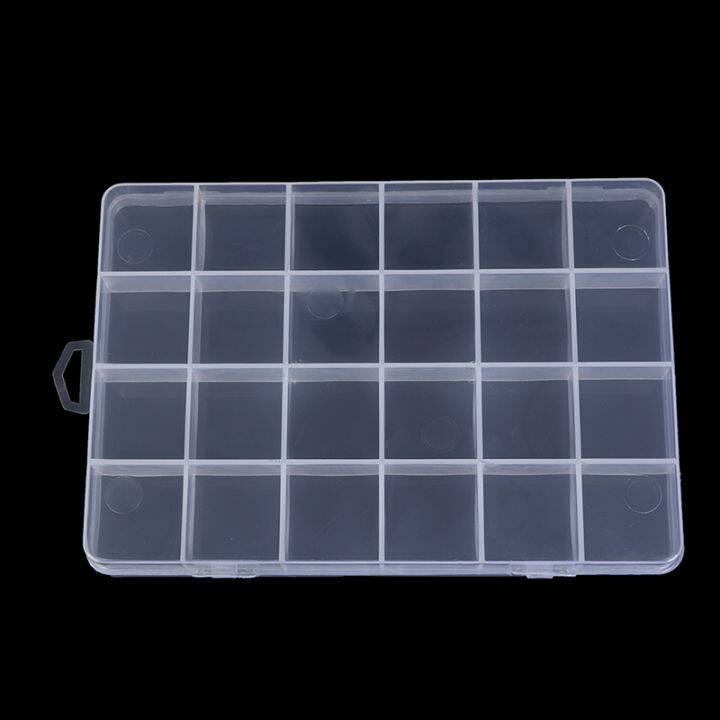 lowest-price-mh-24ช่องกล่องพลาสติกกรณีเครื่องประดับลูกปัดเก็บภาชนะ-craft-organizer