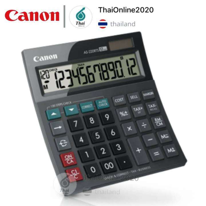 เครื่องคิดเลข-canon-as-220rts-12หลัก-ข้อมูลสินค้า-เครื่องคิดเลข-ดำ-canon-as-220rts