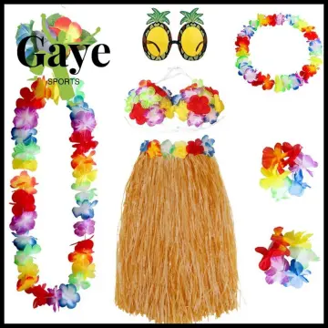 Grass Hula Skirt Set