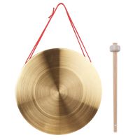 Hand Gong Cymbals Brass Copper Gong Chapel Opera Percussion Instrument with Round Play Hammer 15 / 22 / 30 cm for Option