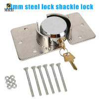 73mm Steel Shackle Lock With 2 Copper Keys Base And 6 Screws Door Round Padlock Hasp Combo