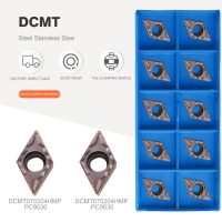 DCMT070204 DCMT11T304 DCMT11T308 HMP PC9030 KORLOY เครื่องมือกลึงภายในคาร์ไบด์แทรกเครื่องมือกลึงเครื่องมือ CNC