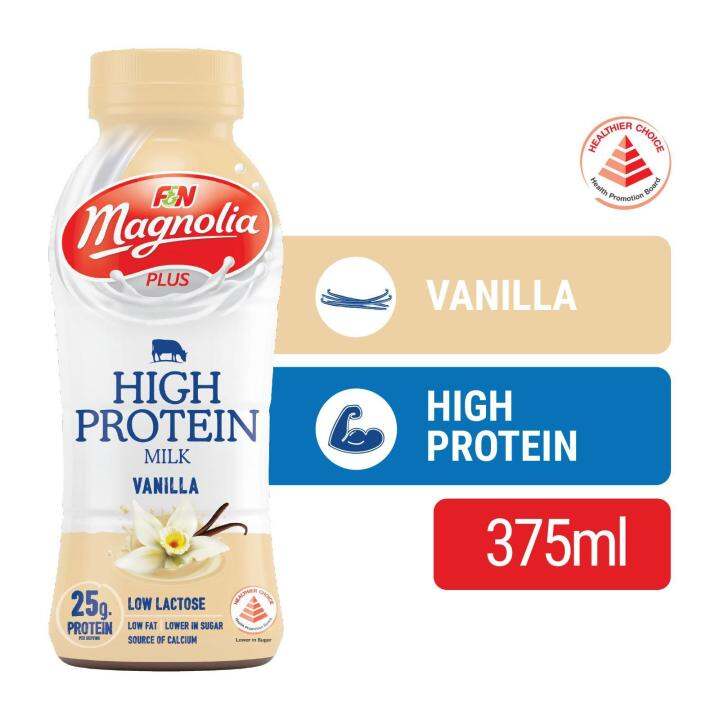Magnolia PLUS High Protein Vanilla Milk 375ML Lazada Singapore