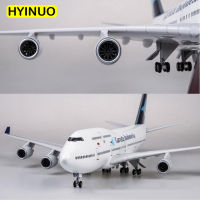 47ซม. 1150 Scale เครื่องบินของเล่น747 B747 Garuda อินโดนีเซียเครื่องบินรุ่น Light และล้อเรซิ่นพลาสติกเครื่องบิน