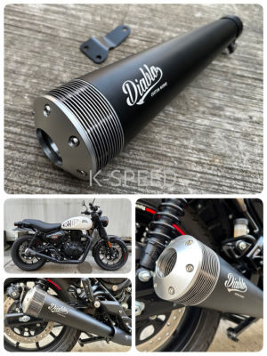 ท่อแต่ง Diabolus J13 Slip on For Royal Enfield hunter 350