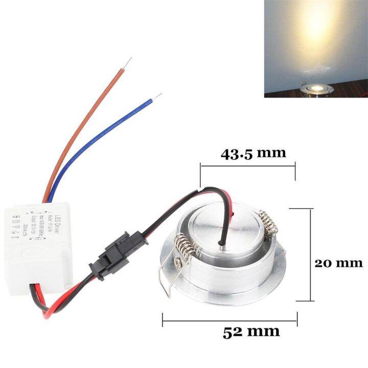 หลอดไฟแอลอีดีขนาดเล็ก5ชิ้น-ล็อตหลอดไฟ-cob-ติดเพดานหลอดไฟดาวน์ไลท์3w-85v-265v-กำลังไฟสูงโคมไฟในร่มตกแต่งสำนักงานร้านค้า