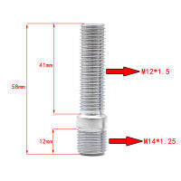 20 pcsset Extended Wheel Studs Conversion Tall Lug Bolts Screw Adapter Kit(M12x1.25,M12x1.5,M14x1.25,M14x1.5) Car Accessories