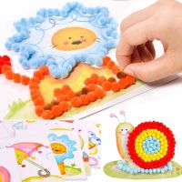 【CC】♨  1Pcs Baby Kids Painting Stickers Children Educational Material Cartoon Puzzles Crafts