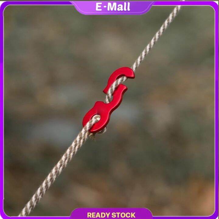 EMALL Wind Rope Adjusting Buckle Tent Lock Cord Rope Fastener Guy Line