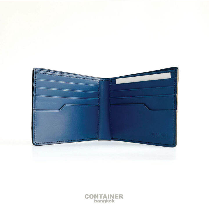 กระเป๋าสตางค์หนังเม็ด-สีดำ-c22-bifold-wallet-black