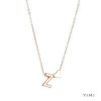 【Yimii】Kalung Titanium Wanita 26 Letters Chain Necklace Fashion Fashion Accessories Gift Untuk Wanita