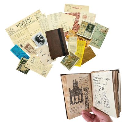 Indiana Jones Grail Diary Grail Diary Props Writing Journal Souvenir books Deposits Avid Movie Fans Retro Spiral Notebook