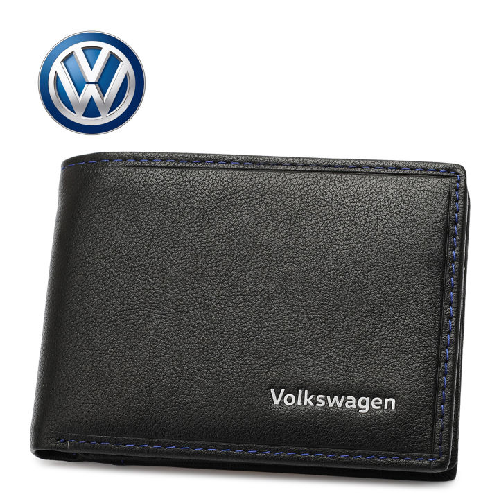 Volkswagen Genuine Leather RFID Bi-Fold Wallet VWW 129-4 Black | Lazada PH