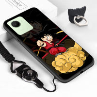 เคสโทรศัพท์เคสสำหรับ Realme C30S C30 Realme C3 C31 C33 C35 (แหวนใส่นิ้ว + สายคล้อง) Dragon ซุนโกคูเคสโทรศัพท์ป้องกัน TPU ซิลิโคนนิ่มกันกระแทกเคสโทรศัพท์