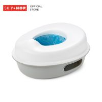 Skip Hop Go Time 3 In 1 Potty กระโถนขับถ่าย สามารถใช้งานได้มาถึง 3 แบบ ใช้สำหรับแบบเดี่ยว  ใช้กับชักโครก และพกพาได้สะดวก  ด้วยดีไซน์ทันสมัย น้ำหนักเบา กะทัดรัดที่เหมาะสำหรับการเดินทาง  มาพร้อมที่ใส่ถุง สำหรับใช้แล้วทิ้ง