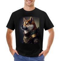 Commander: Shiba Inu T-Shirt Oversized T Shirt Kawaii Clothes Black T-Shirts For Men