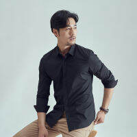 ใหม่แฟชั่น Casual Slim Fit หรูหราผ้าฝ้ายบุรุษเสื้อปุ่มนุ่มบางธุรกิจเสื้อแขนยาว Lapels Streetwear