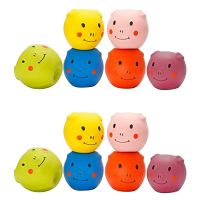 Squeaky Dog Toys -Cute Funny Pigge Latex Dog Balls for Small Puppy and Medium Pets Dogs (12 Pack)