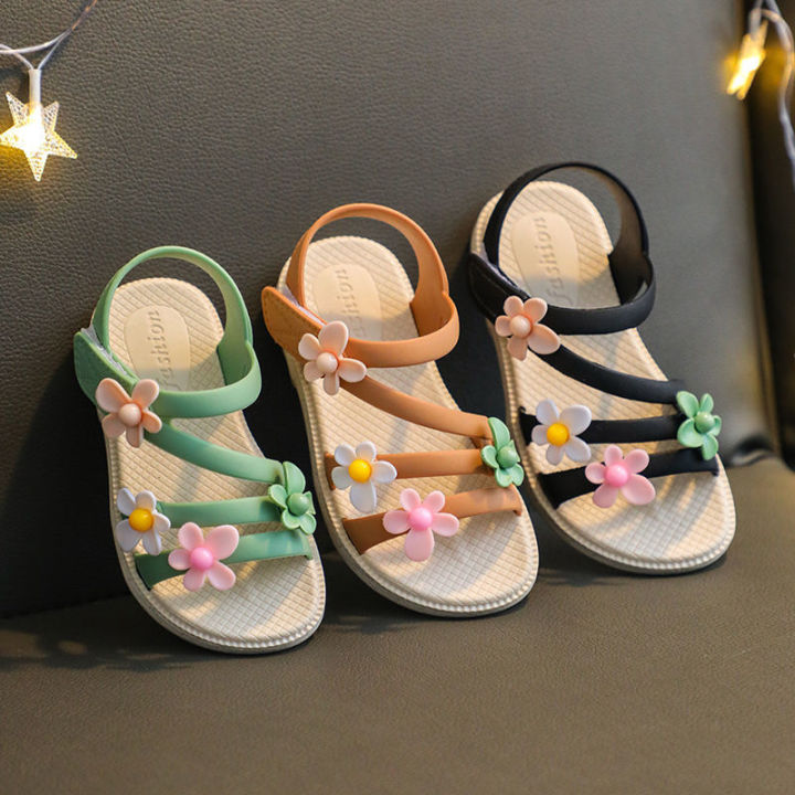 summer-little-girls-sandals-2022-new-flower-simple-cute-pink-green-children-sandals-toddler-baby-soft-casual-school-girl-shoes