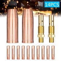 14Pcs Durable Welder Welding Torch Nozzle Tip Kit For Tweco Mini /1 Lincoln Magnum 100L MIG Welding Tool Kit