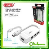 Unitek Micro USB 2.0 4 Port Hub Adapter with OTG Function รุ่น Y-2133