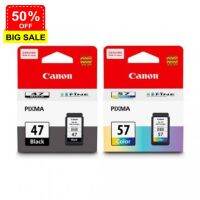 CANON INK CARTRIDGE PG47+CL57 ตลับหมีก ยี่ห้อ แคนนอน PG47BK+CL57 ชุดคู่ดำสี #หมึกเครื่องปริ้น hp #หมึกปริ้น   #หมึกสี   #หมึกปริ้นเตอร์  #ตลับหมึก