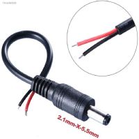 ♘๑✘ DC Power Connector Pigtail Barrel Plug Cable 2.1mm x 5.5mm Male Female 15CM Wire For IP Camera Power Supply Adapter LED Strip