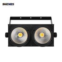 Laquitalo SHEHDS 2ตา200W 2IN1 LED COB แสงสีขาวอบอุ่น2X100W แสง Blinder งานแต่งงานงานปาร์ตี้บาร์ DMX แสงเวที