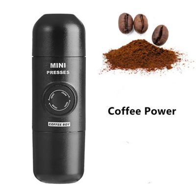 Hibrew 2 in 1 เครื่องชงกาแฟพกพา เเบบมือกด เครื่อเครื่องชงกาแฟมินิ , เครื่องชงกาแฟเอสเปรสโซแบบแคปซูล 15 บาร์สำหรับแคปซูล Nespresso และผงกาแฟ