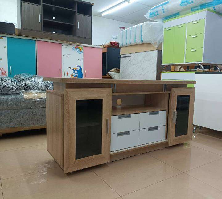 shop-nbl-ชั้นวางทีวี-havana-150-cm-model-tv-150-ดีไซน์สวยหรู-สไตล์เกาหลี-2-บานเลื่อน-4-ลิ้นชัก-สินค้ายอดนิยม-แข็งแรงทนทาน-ขนาด-150x50x75-cm