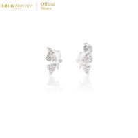 Louis Montini (Jewelry) Sterling Silver 925 Earrings ต่างหูเงินแท้ 92.5% ต่างหูผู้หญิง รูปผีเสื้อ LJER50