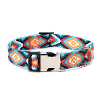 Aixuexi Pet Collar Comfortable Breathable Adjustable Ethnic Style Small Medium Large Training Collar Pet Accessories Stylish Pet Collar