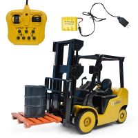 Big Size 1: 8 11CH RC Forklift Truck Crane RTR Engineer Vehicle Toys Kids Remote Control Car Toy