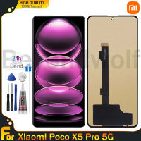 Beyondwolf LCD TFT 6.67นิ้วสำหรับ Xiaomi Poco X5 Pro 5G จอแสดงผล LCD แบบสัมผัสหน้าจอ Digitizer ประกอบอะไหล่ Xiaomi Xiaomi Poco X5 Pro 5G 22101320G หน้าจอแสดงผล22101320I