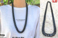 สร้อยคอดำด้าน12มิล ยาว80เซน necklace hiphop สแตนเลสแท้ Stainless แฟชั่นชาย แฟชั่นผู้หญิง 316l allacc