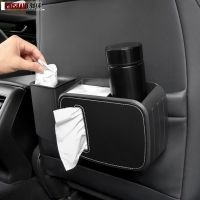 【HOT】 Car Multifunctional Interior Detail Hanging Split Trash Can/Tissue Holder/Water Cup Holder Back Organizers