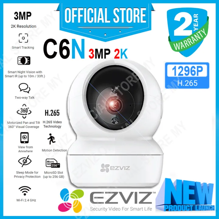 EZVIZ C6N 2K (4MP) Full HD Resolution Pan & Tilt Wireless Security Camera / CCTV Camera